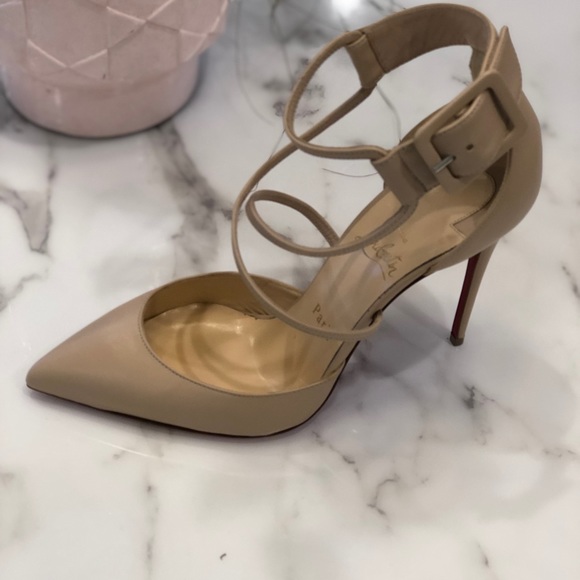 NIB Christian Louboutin Suzanna 100. Nude 38.5 - Picture 3 of 8